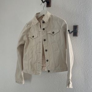 Cream DKNY Jean Jacket
